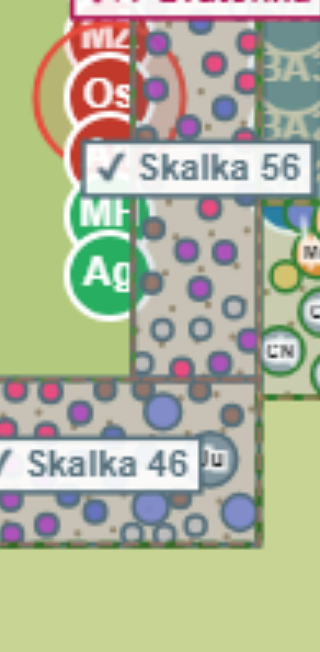 Výřez plánu — Skalky 27, 46 a 56